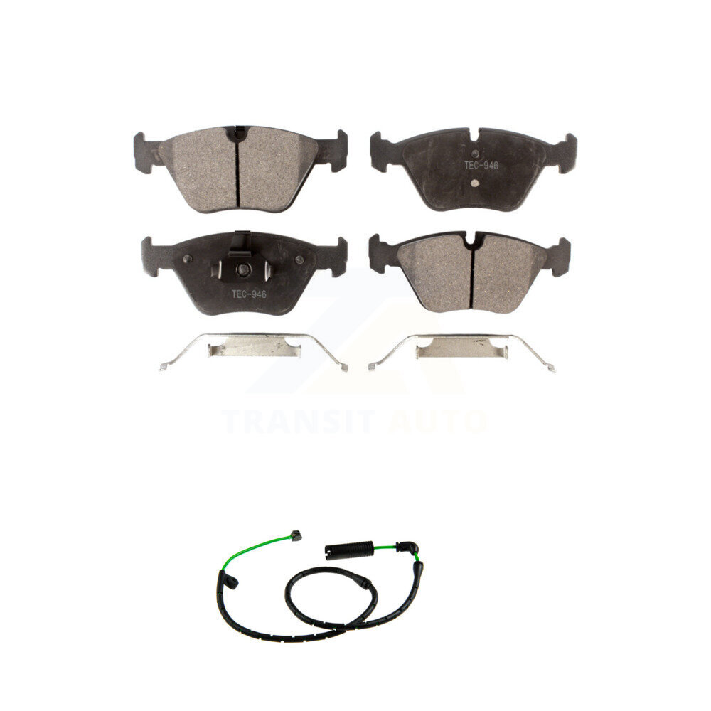 Front Semi-Metallic Disc Brake Pads And Wear Sensors Kit For BMW X3 3.0L KPW-101570