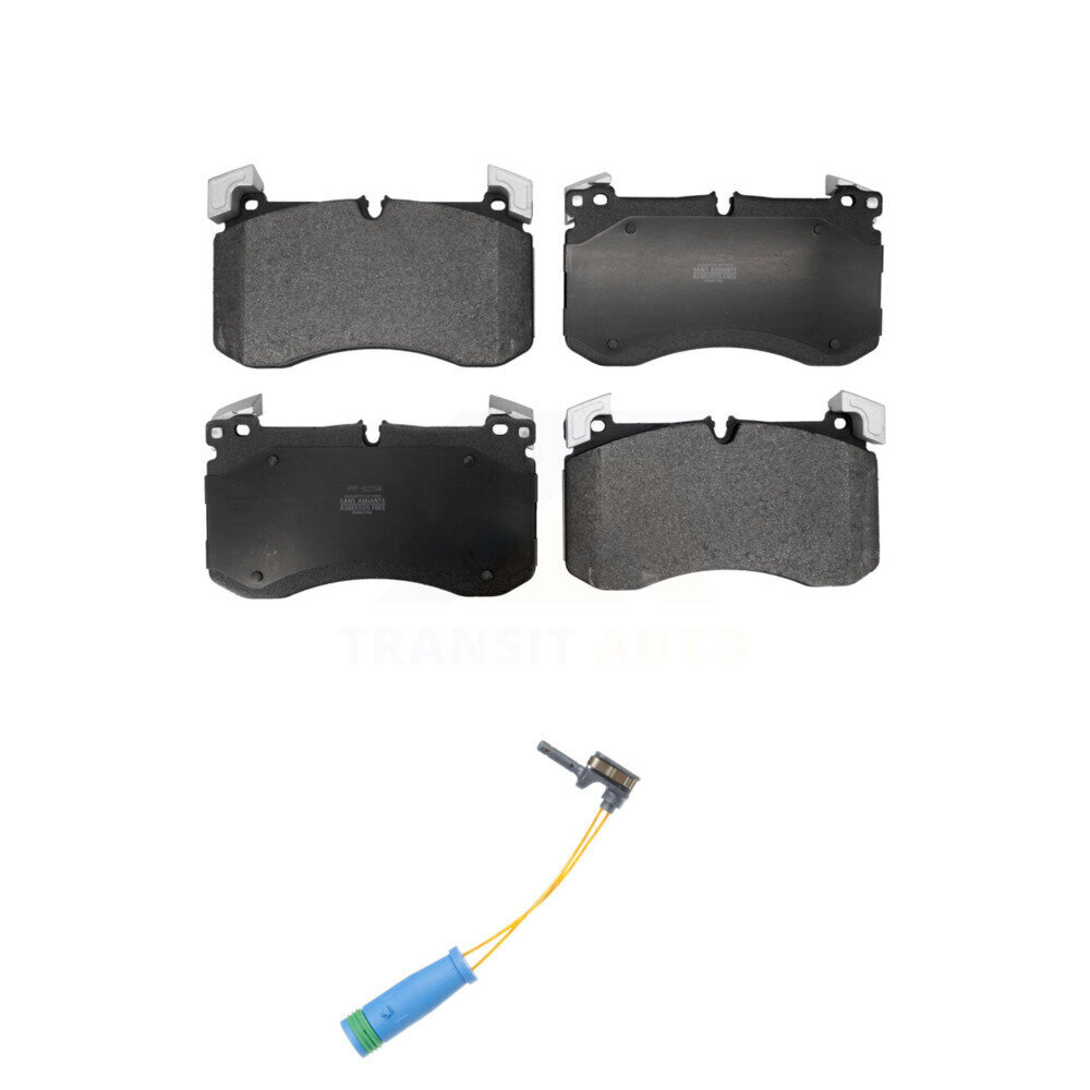 Front Semi-Metallic Brake Pads & Wear Sensor Kit For Mercedes-Benz GLS450 GLS63 AMG GLE53 KPW-101574
