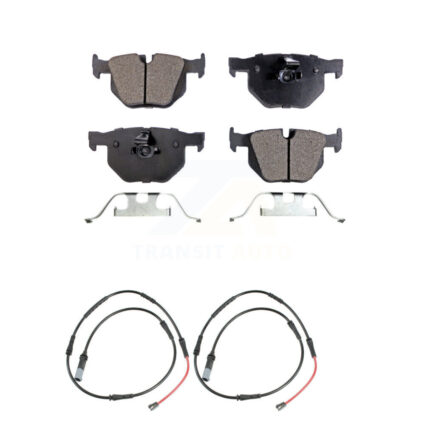 Rear Semi-Metallic Disc Brake Pads And Wear Sensors Kit For 2009-2010 BMW 528i xDrive KPW-101629