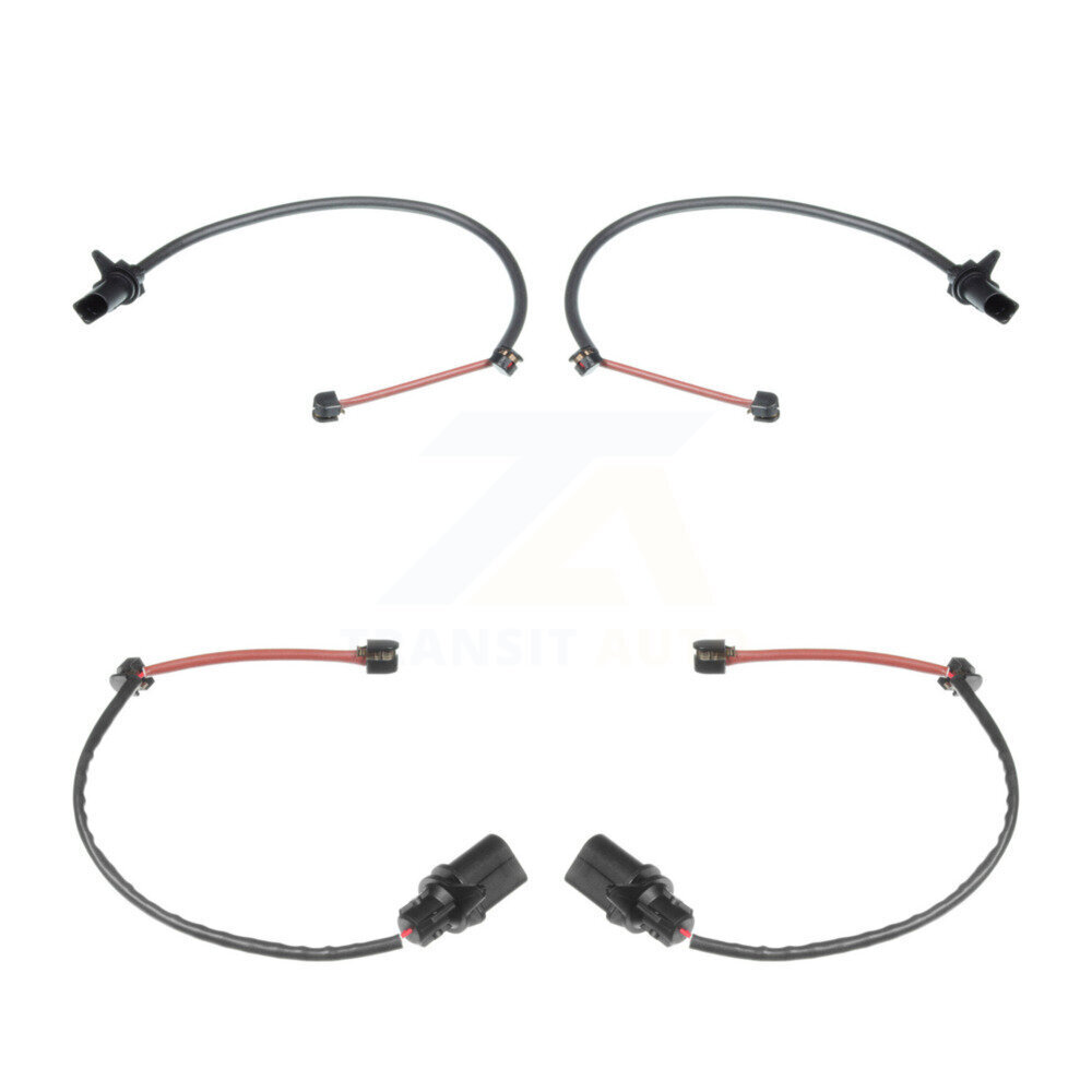 Front Rear Brake Pads Wear Sensor (4 Pack) For Porsche Macan with Ceramic Rotor KSE-100400