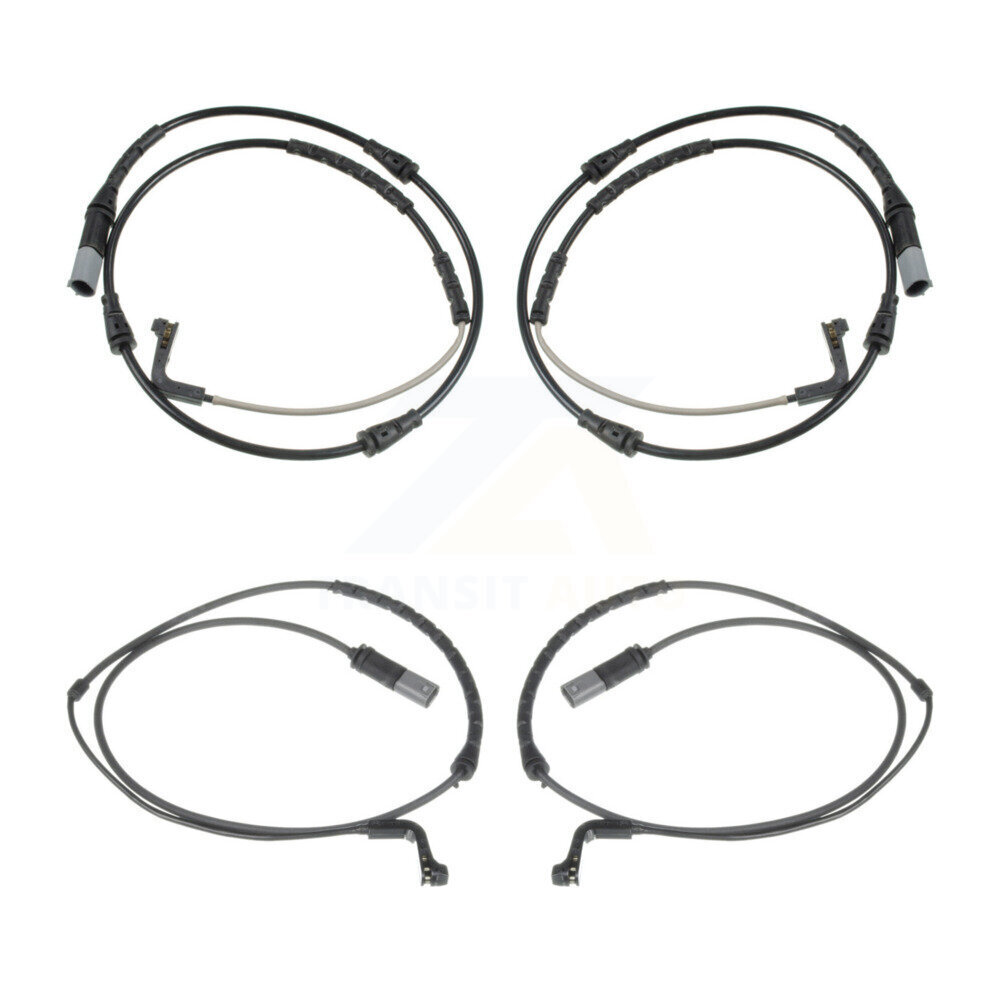 Front Rear Brake Pads Wear Sensor (4 Pack) For 2010 BMW X6 M with 4.4L KSE-100452