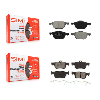 Front Rear Semi-Metallic Brake Pads Kit For Ford Escape KSM-100024