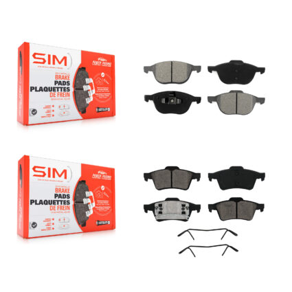 Front Rear Semi-Metallic Brake Pads Kit For Mazda 3 5 KSM-100025