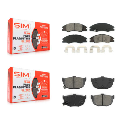Front Rear Semi-Metallic Brake Pads Kit For Kia Spectra Spectra5 KSM-100040