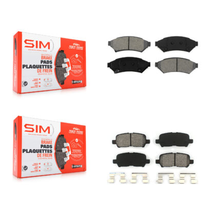 Front Rear Semi-Metallic Brake Pads Kit For Buick LaCrosse Pontiac Grand Prix Allure KSM-100042