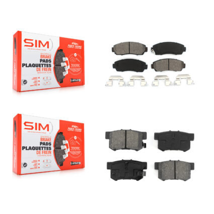 Front Rear Semi-Metallic Brake Pads Kit For Acura RDX KSM-100051