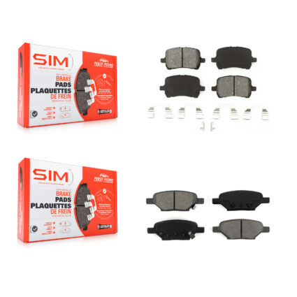 Front Rear Semi-Metallic Brake Pad Kit For Chevrolet Malibu Pontiac G5 G6 Cobalt HHR Aura KSM-100071