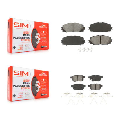 Front Rear Semi-Metallic Brake Pads Kit For Toyota Yaris KSM-100077