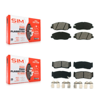Front Rear Semi-Metallic Brake Pads Kit For 2007-2009 Hyundai Santa Fe KSM-100081
