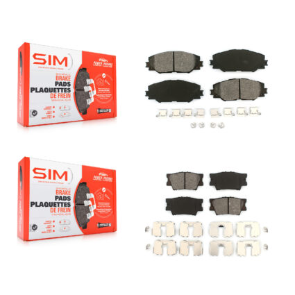 Front Rear Semi-Metallic Brake Pads Kit For Toyota RAV4 Matrix Pontiac Vibe KSM-100091