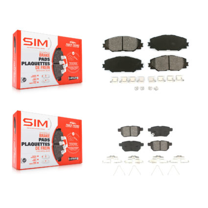 Front Rear Semi-Metallic Brake Pad Kit For Toyota Matrix Pontiac Vibe Scion Corolla iM tC KSM-100092
