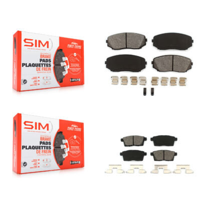 Front Rear Semi-Metallic Brake Pads Kit For Mazda Ford Edge CX-7 CX-9 Lincoln MKX KSM-100095