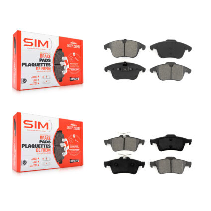 Front Rear Semi-Metallic Brake Pads Kit For 2012 Volvo S40 KSM-100111