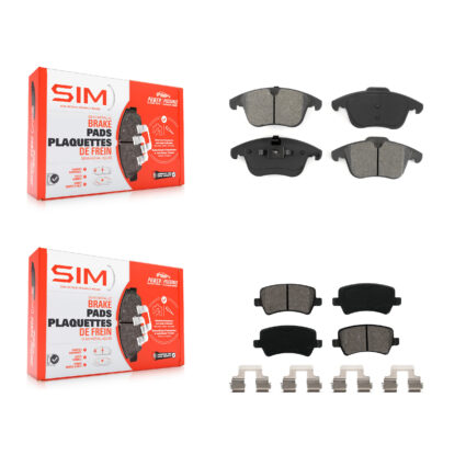Front Rear Semi-Metallic Brake Pad Kit For Volvo XC70 S60 Land Rover Range Evoque V60 LR2 KSM-100112
