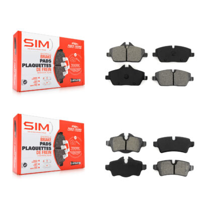 Front Rear Semi-Metallic Brake Pads Kit For Mini Cooper With 280mm Diameter Rotor KSM-100115