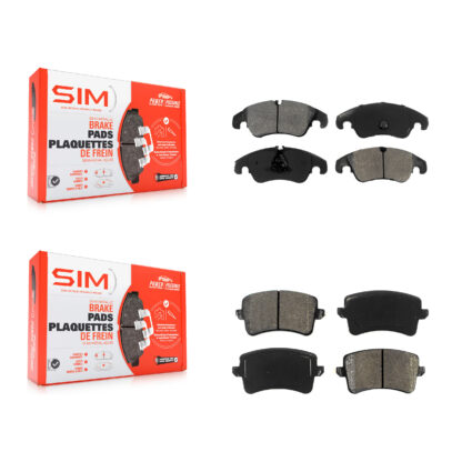 Front Rear Semi-Metallic Brake Pads Kit For Audi Q5 A4 Quattro A5 S4 S5 allroad KSM-100117