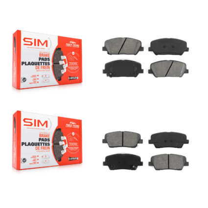 Front Rear Semi-Metallic Brake Pads Kit For Hyundai Genesis Coupe KSM-100157