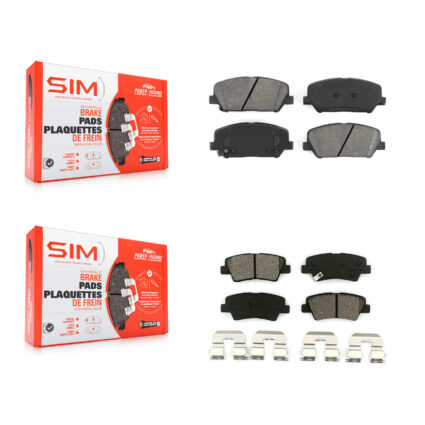 Front Rear Semi-Metallic Brake Pads Kit For Kia Optima 2.0L KSM-100158