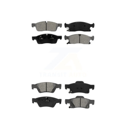 Front Rear Semi-Metallic Brake Pads Kit For Dodge Durango Jeep Grand Cherokee WK KSM-100173