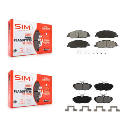 Front Rear Semi-Metallic Brake Pads Kit For Ford Mustang KSM-100175