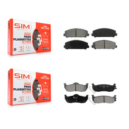 Front Rear Semi-Metallic Brake Pads Kit For Nissan TITAN Armada INFINITI QX56 KSM-100179