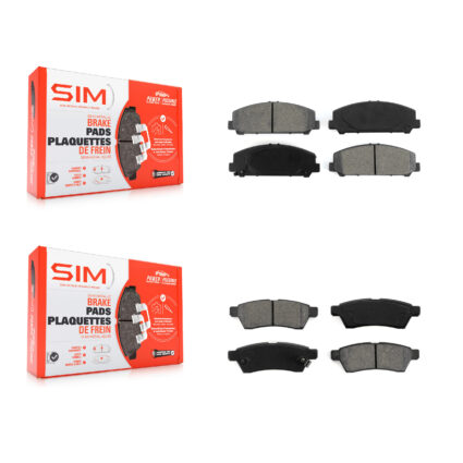 Front Rear Semi-Metallic Brake Pads Kit For Suzuki Equator KSM-100180