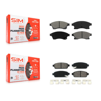 Front Rear Semi-Metallic Brake Pads Kit For Chevrolet Cruze Sonic Limited Buick Verano KSM-100185