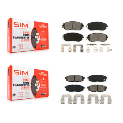Front Rear Semi-Metallic Brake Pads Kit For Subaru BRZ Scion FR-S Toyota 86 KSM-100187