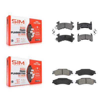 Front Rear Semi-Metallic Brake Pads Kit For Chevrolet S10 GMC Sonoma Blazer Jimmy Isuzu KSM-100188