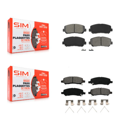 Front Rear Semi-Metallic Brake Pads Kit For 2013-2016 Dodge Dart KSM-100200