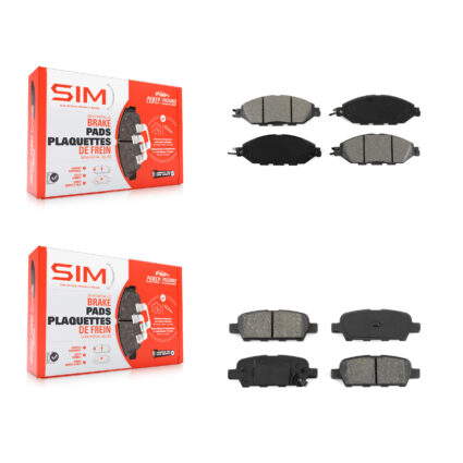 Front Rear Semi-Metallic Brake Pads Kit For Nissan Murano Pathfinder INFINITI QX60 JX35 KSM-100207