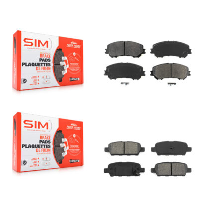 Front Rear Semi-Metallic Brake Pads Kit For Nissan Rogue Sport Qashqai KSM-100220