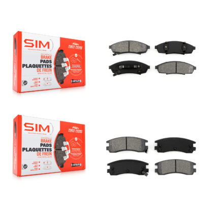 Front Rear Semi-Metallic Brake Pads Kit For Chevrolet Lumina Oldsmobile Cutlass Supreme KSM-100239