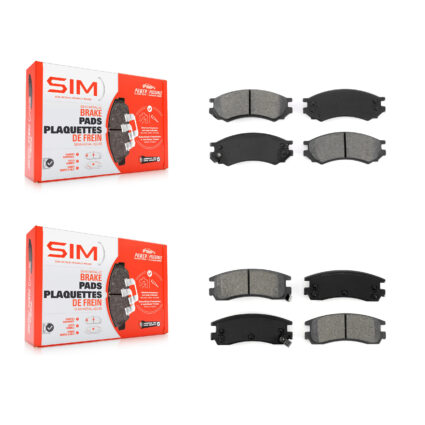 Front Rear Semi-Metallic Brake Pads Kit For Saturn SC1 SL1 SC2 SL2 SW1 SW2 SL SC KSM-100255