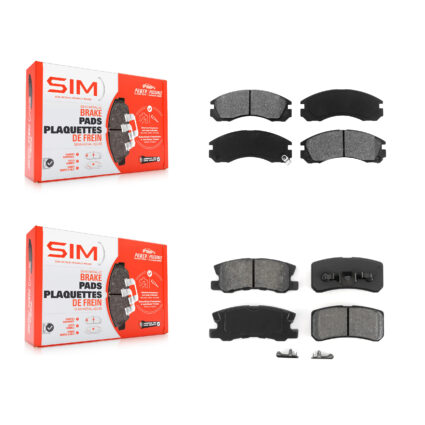 Front Rear Semi-Metallic Brake Pads Kit For Mitsubishi Lancer KSM-100263