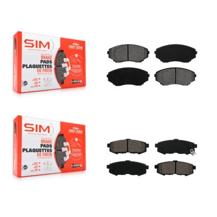 Front Rear Semi-Metallic Brake Pads Kit For 2004-2006 Mazda MPV KSM-100264