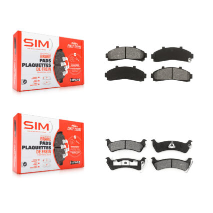 Front Rear Semi-Metallic Brake Pads Kit For 2001 Ford Explorer From 01 02 KSM-100285