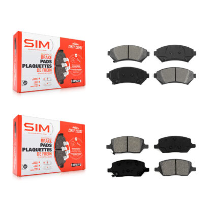 Front Rear Semi-Metallic Brake Pads Kit For 2005 Pontiac Montana FWD KSM-100300