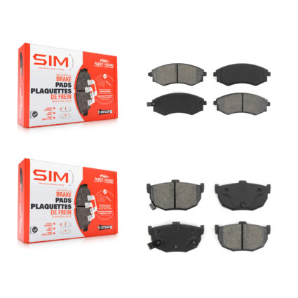 Front Rear Semi-Metallic Brake Pads Kit For Hyundai Elantra Tiburon KSM-100302