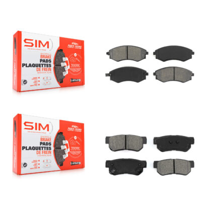 Front Rear Semi-Metallic Brake Pads Kit For Hyundai Sonata Kia Optima Magentis KSM-100304