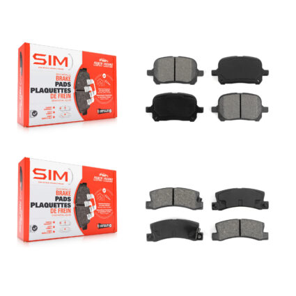 Front Rear Semi-Metallic Brake Pads Kit For Toyota Camry Lexus RX300 Solara ES300 KSM-100306