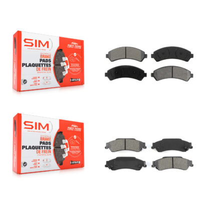 Front Rear Semi-Metallic Brake Pads Kit For Chevrolet GMC Blazer Jimmy S10 Sonoma Isuzu KSM-100314
