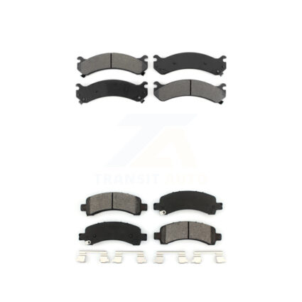 Front Rear Semi-Metallic Brake Pads Kit For GMC Chevrolet Savana 2500 Express 3500 4500 KSM-100327