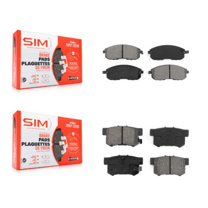 Front Rear Semi-Metallic Brake Pads Kit For Suzuki SX4 Crossover KSM-100343