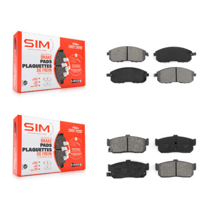 Front Rear Semi-Metallic Brake Pads Kit For Nissan Maxima INFINITI I30 KSM-100344