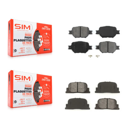 Front Rear Semi-Metallic Brake Pads Kit For 2005-2010 Scion tC KSM-100348
