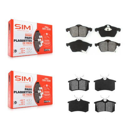 Front Rear Semi-Metallic Brake Pads Kit For Volkswagen Passat Audi A4 KSM-100349