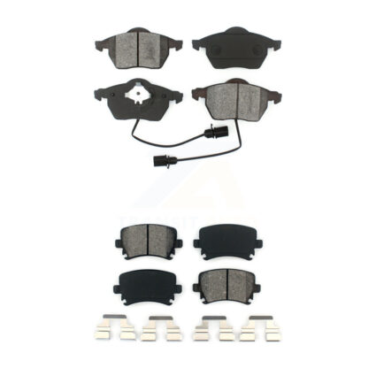 Front Rear Semi-Metallic Brake Pads Kit For Audi A4 Quattro 3.2L/2.0L KSM-100362