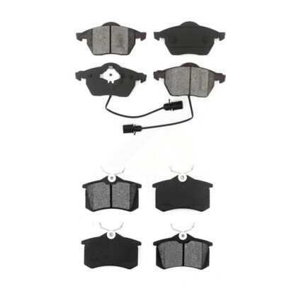 Front Rear Semi-Metallic Brake Pads Kit For Volkswagen Passat Audi A4 Quattro A6 S6 KSM-100365