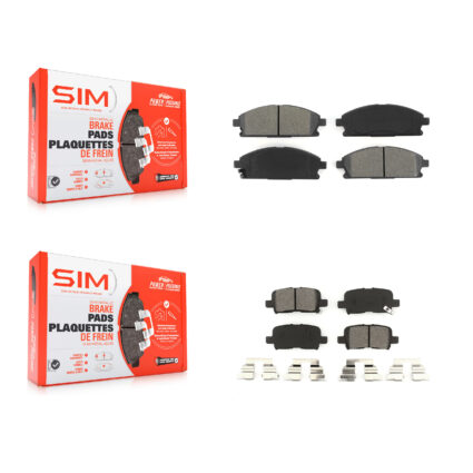 Front Rear Semi-Metallic Brake Pads Kit For 2003-2006 Acura MDX KSM-100374